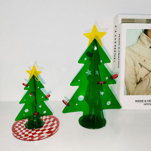 บล็อกต้นคริสต์มาสอะคริลิคขนาดเล็กของขวัญสำหรับตกแต่งเทศกาล - Product Image 2