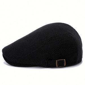 Hot Selling Newest Style Beret <b>Cap</b> Jute <b>Flat</b> Newsboy Hat Customizable Ivy Hat for Women <b>Men</b> Summer Fashion Dress Casual Sports - Product Image 6