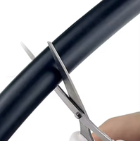Cordon élastique en caoutchouc silicone noir extrudé, résistant aux basses/hautes températures, sur mesure, prix usine, pour l'étanchéité des tuyaux