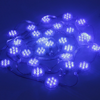 Module de lumière LED à points programmable étanche SMD3535 DC24V 50 mm, source de lumière LED RGB, 30 pièces/chaîne