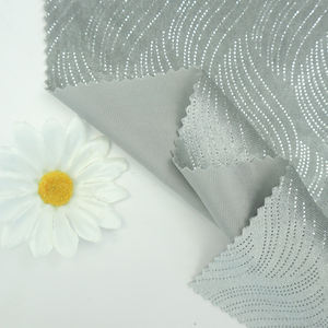 סיטונאי פוליאסטר ספנדקס נצנצים מתיחה קוריאה חומרי בגדי קטיפה רגילה בד לנשים שמלות ואימונית - Product Image 3