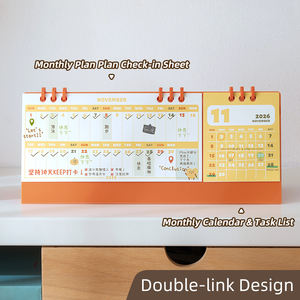 Impression personnalisée 2026 calendrier de bureau planificateur quotidien mensuel calendrier de Table calendrier de l'avent de bureau Simple - Product Image 2