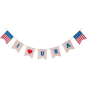 Banderines Personalizados de Poliéster con Cordones para Colgar, con la Bandera Nacional de Puerto Rico, Impresión en Serigrafía - Product Image 1