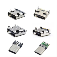Conector USB Tipo C Macho Hembra Para Carga de PCB, Solución de Compra Única