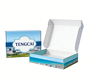 Scatole di Cartone Colorate Stampate di Grandi Dimensioni per Abbigliamento, Scatole di Spedizione Personalizzate in Cartone Ondulato con Logo - Product Image 2