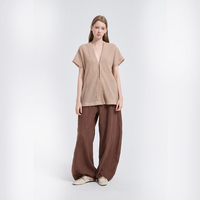 Cardigan en laine mélangée pour femme, style japonais, chaud, coupe décontractée, tricoté