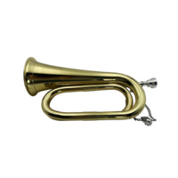 Trompette miniature de haute qualité avec sonorité BB, corps en laiton, surface laquée or, OEM acceptable JYBU605