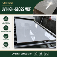 Panneau décoratif en MDF avec revêtement UV, surface haute brillance, résistant à l'humidité, plaque de meubles pour armoire, placard