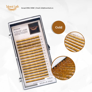 Pestañas con purpurina de colores mezclados brillantes y glamurosos, precio de fábrica, proveedor de Etiqueta Privada, extensiones de pestañas - Product Image 5