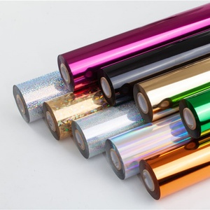 Papel de Lámina Caliente de 4cm/8cm, Rollo de Papel de Lámina Dorada y Plateada, Lámina de Transferencia Térmica para Papel y Cuero - Product Image 3