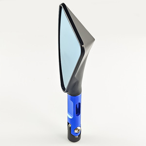 Espejo Retrovisor para Motocicleta Qiangye, de Aleación de Aluminio Azul, Giratorio, con Vista Amplia - Product Image 2