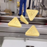 Machine d'emballage triangulaire de feuilles de chocolat à haute efficacité, automatique et personnalisable