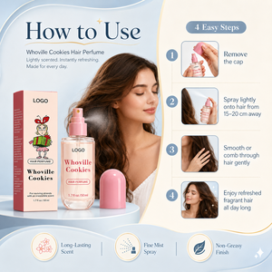 Spray Capillaire Bio Effet Soie OEM ODM pour Contrôle des Frisottis, Brillance, Protection Thermique, Coiffage Léger et Extensions Capillaires - Product Image 3