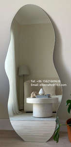 Wholesale Asymmetrical Irregular <strong>Beveled</strong> Wavy Frameless Wall Mounted Bathroom <strong>Mirror</strong> 3mm-5mm 4mm-4mm <strong>Beveled</strong> <strong>Edge</strong> Wall Decor - Product Image 6