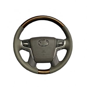 MAICTOP Vente à Chaud Accessoires de Voiture Couverture de <span class=keywords><strong>Volant</strong></span> Interio en PU pour <span class=keywords><strong>Toyota</strong></span> <span class=keywords><strong>Land</strong></span> <span class=keywords><strong>Cruiser</strong></span> 200 LC200 FJ200 2012-2016 - Product Image 1