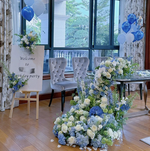 <span class=keywords><strong>Guirlande</strong></span> de roses en fausse soie et plastique avec couleurs personnalisables pour la décoration de mariages et d'événements - Product Image 1