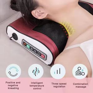 Bantal pemijat inframerah elektrik, Shiatsu pemanas cerdas memijat pinggang bahu penggunaan rumah seluruh tubuh menghilangkan nyeri kepala punggung leher - Product Image 3