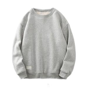 Sweat à capuche gris RPET pour hommes lourds imperméable 100% coton lavé à l'acide imprimé en détresse plastiques recyclés sweat à capuche teint vierge - Product Image 3