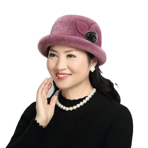 <span class=keywords><strong>Cappello</strong></span> invernale da <span class=keywords><strong>donna</strong></span> vecchia <span class=keywords><strong>donna</strong></span> <span class=keywords><strong>cappello</strong></span> a <span class=keywords><strong>cloche</strong></span> in lana di mezza età - Product Image 5