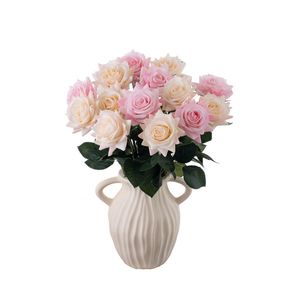 Fleurs artificielles Timo, roses en soie au toucher naturel, décoration de mariage et de maison - Product Image 5