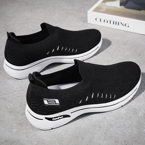 Light Weight New Style Women Leather Shoes Hard-wearing Walking Stylish Sock Sneakers - Product Image 5