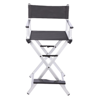 Chaise de maquillage pliante portable moderne avec cadre en aluminium Chaise de metteur en scène en métal pour activités de plein air, parcs Chaise de plage pliable