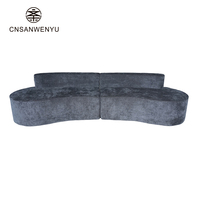 Canapé simple pliable moderne en tissu éponge haute densité, idéal pour la réception d'hôtel et le salon
