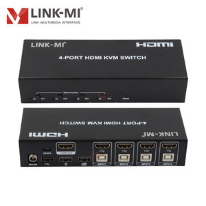 4K HDMI <span class=keywords><strong>KVM</strong></span> chuyển đổi 4x1 với HDMI <span class=keywords><strong>USB</strong></span> 4 trong <span class=keywords><strong>1</strong></span> ra HDMI Switcher với YUV 4:4:4, <span class=keywords><strong>8</strong></span> bit hỗ trợ hot plug & tự động chuyển đổi - Product Image 2