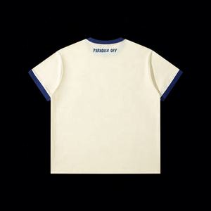 Oversize Hombre camiseta personalizada Dtg Crop Top camisa Ringer algodón camiseta - Product Image 2