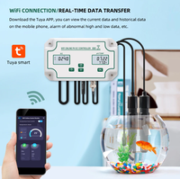 Testeur de qualité de l'eau W2823 WIFI en ligne PH EC Mètre Conductivité Température Contrôleur pour aquarium Culture sans sol Hydroponie