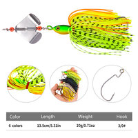 Cuillère à brochet en métal 20G leurre appâts à lame pivotante lames de pêche pour la pêche à l'achigan leurres durs appâts à bavarder