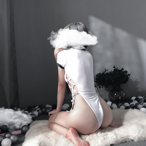 Lencería <span class=keywords><strong>sexy</strong></span> transpirable para mujer con bordado 3D, diseño de corte alto, con lazo lateral y cierre oculto de gancho, con abertura lateral. - Product Image 4