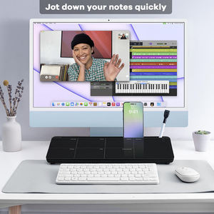 Bàn tổ chức khô xóa bảng bảng trắng nhỏ hàng tuần kính máy tính để bàn bảng trắng với lưu trữ - Product Image 6