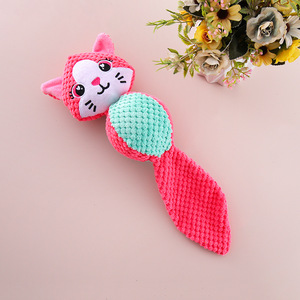 Corduroy <b>Plush</b> Teeth Cleaning Squeaky Pet Toy for Dog Soft Toy with Squeaker - Product Image 1