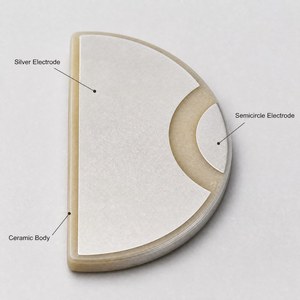 Disco de Cerámica Piezoeléctrica de 2MHz, Forma de Media Luna, 20 mm de Diámetro, 1 mm de Grosor, <span class=keywords><strong>para</strong></span> Doppler Fetal - Product Image 4