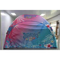 Tente de réception gonflable ODM/OEM, personnalisable pour exposition, stand de salon professionnel, en polyester 600D, imperméable, résistant aux UV, durable et portable