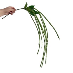 <b>Artificial</b> Long Beans <b>Bouquet</b> Green PVC Wedding Decor Indoor Use - Product Image 1