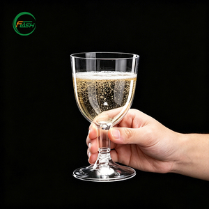 Copas de Vino de Plástico PS Resistentes Flash de 180 ml, Transparentes, para Bares, Clubes, Bodas, Fiestas y Servicios de Catering - Product Image 2