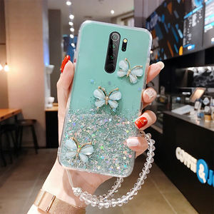 <span class=keywords><strong>Funda</strong></span> de teléfono suave con purpurina y perlas para <span class=keywords><strong>Xiaomi</strong></span>, <span class=keywords><strong>funda</strong></span> protectora con diseño de mariposa para <span class=keywords><strong>Xiaomi</strong></span> 12 Note 11T Pro + Redmi 10 prime 2022 10 5G K50 - Product Image 2