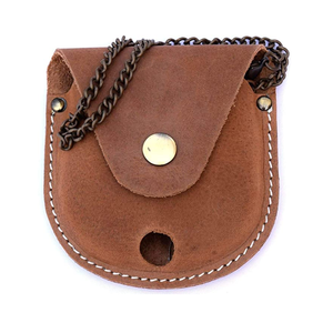 Bao La Bàn Mini Bằng Da Cổ Điển Bao La Bàn Đi Bộ Đường Dài Cắm Trại Ngoài Trời Vỏ Bảo Vệ - Product Image 3