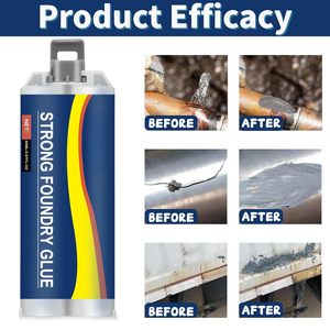 Colle AB en gros pour soudure électrique, époxy résistant à la température pour la réparation des fuites sur métal, fer et acier inoxydable - Product Image 3