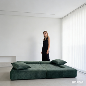 Luxueux Canapé-Lit Pliable et Compressible Moderne avec Coussins Moelleux, Ensemble <span class=keywords><strong>Modulable</strong></span> Convertible pour Salons Modernes - Product Image 4