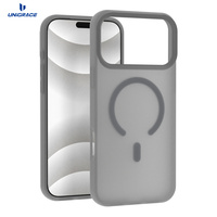 UNIGRACE-Coque de téléphone portable magnétique ultra-mince transparente en silicone pour iPhone 17 Pro Max Orange