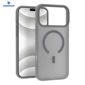 UNIGRACE-Coque de téléphone portable magnétique ultra-mince transparente en silicone pour iPhone 17 Pro Max Orange - Product Image 6