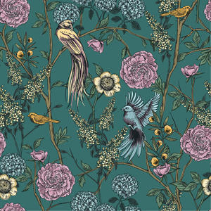 Atacado tecido de alta qualidade padrão de papagaio (5 padrões) impressos tecidos lisos para vestuário, cama, etc - Product Image 2