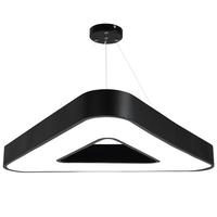 Luminaire linéaire LED incurvé sur mesure, canal en aluminium pliable, lampe linéaire suspendue pour l'éclairage commercial et de bureau