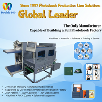 Nouvelle machine automatique de fabrication de livres Double 100, système de reliure de livres photo à plat à colle thermofusible |   Production industrielle de photobooks