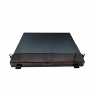 Panel de conexión de distribución de fibra de montaje en rack, carcasa deslizante FDU 1U, 4 ranuras, bandeja de fibra de casete LGX ODF Modular descargada