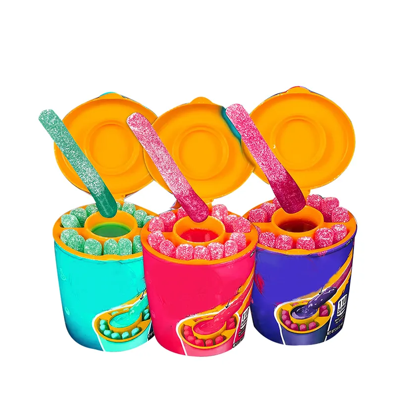 Sweet Fun Summer Parties Chewy Sticks and Sour Gel Juicy Jam Jelly Gummy Candy