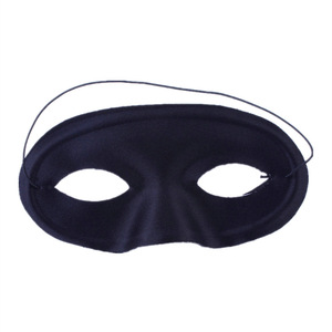 FANKASI Masque noir demi-visage pour Halloween, accessoire de costume, taille adulte et enfant - Product Image 3